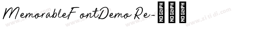 MemorableFontDemo Re字体转换